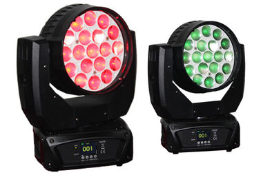 540 درجه پان 270 درجه شیب 19 عدد 12W RGBW 4in1 چراغ سر متحرک LED زوم شستشو چراغ سر متحرک