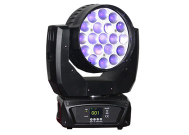 540 درجه پان 270 درجه شیب 19 عدد 12W RGBW 4in1 چراغ سر متحرک LED زوم شستشو چراغ سر متحرک