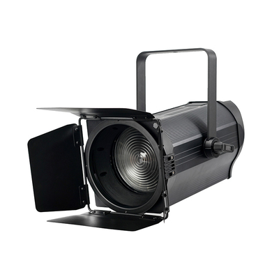 نورپردازی صحنه تئاتر نقطه ای Fresnel 200 واتی 3200k یا 5600k Fresnel Lights Black Housing Shell