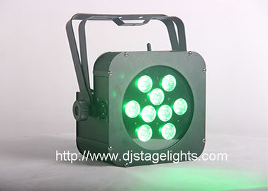 2018 Stage Light 9pcs 10w / 15w 4in1 / 5in1 Flat dmxwireless battery powered led par