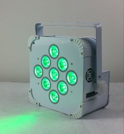 چراغ بی سیم باطری LED 180W 9 LED باطری Flat Par Light، چراغ باتری با چراغ پایه LED