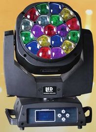Rgbw 19 * 1 5W چراغ چرخش چرخ سر چرخان با زاویه زوم 4 تا 60 درجه