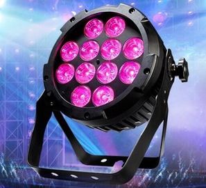 12 عدد * 18 وات 6 در 1 RGBWA UV اشعه ماوراء بنفش در فضای باز / ضد آب چراغ PAR چراغ