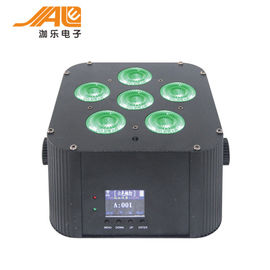 باتری دیجیتال باتری quad rgbwa uv 6in1 par light 6x18w باتری dmx بی سیم منجر به نور برای عروسی