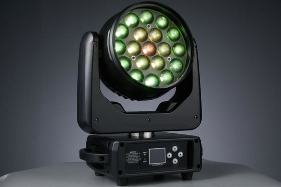 19LEDs زوم LED حرکت چراغ سر برای باشگاه شبانه کنسرت موسیقی مهمانی