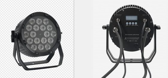 18pcs 12W IP65 ضد آب در فضای باز LED Par برای رویدادها RGBWA UV 6in1