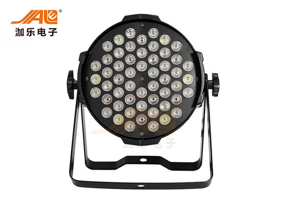 دیافراگم روشنایی بالا 54w RGB DJ par light، چراغ لامپ برای عروسی، برای نوار است