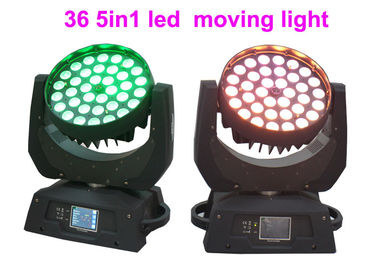 DMX RGBW 36 x 10w چراغ سر رهبری برای کنسرت / روشنایی مرحله تئاتر
