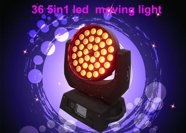 DMX RGBW 36 x 10w چراغ سر رهبری برای کنسرت / روشنایی مرحله تئاتر