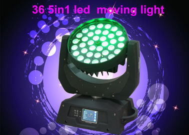 DMX RGBW 36 x 10w چراغ سر رهبری برای کنسرت / روشنایی مرحله تئاتر