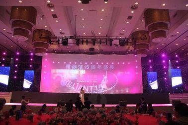 RGB 6 × 3 متری LED Star Cloth Curtain، جلوه های رنگی ستاره نور پس زمینه برای پس زمینه مرحله