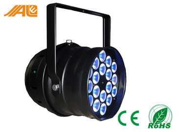 Indoor 18 x 3w / 9w RGB 3in1 LED می تواند چراغ های LED Par 64 DMX مرحله ای برای دیسکو