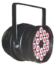 Indoor 18 x 3w / 9w RGB 3in1 LED می تواند چراغ های LED Par 64 DMX مرحله ای برای دیسکو