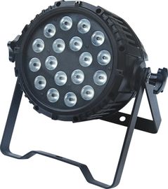 پارامترهای نورپردازی لومن در فضای باز Par18x10w Rgbw 4in1 Ip65 ضد روشن Par Lighting Stage