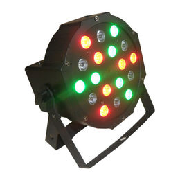 18 x 3w RGB چراغ تخت پار نور / چراغ Par 64 صحنه داخلی DJ چراغ 7CH DMX