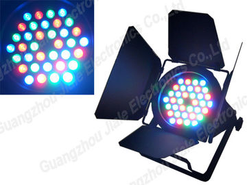DMX 512 Barndoor 36 x 3w RGB Led Par 64 چراغ پین نقطه Multi PAR می تواند چراغ مرحله ای