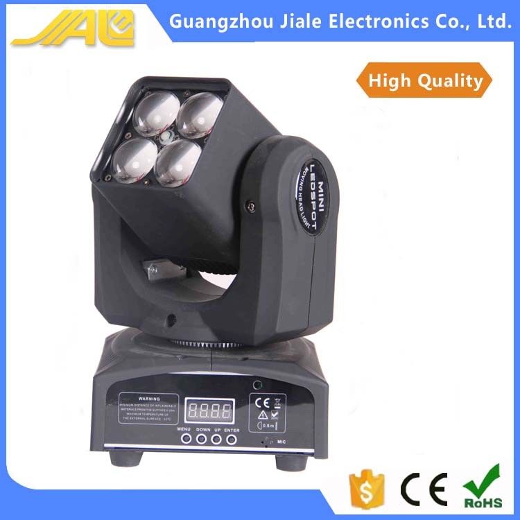 جدید 4pcs 10w 4in1 به رهبری مینی حرکت سر نور را تمیز زوم نور چراغ DJ