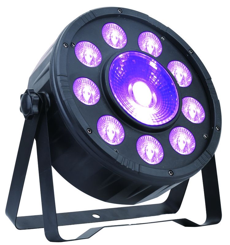 رنگ مخلوط DMX RGB Indoor LED Flat Par Light 9 * 3W +1 * 30W IP20