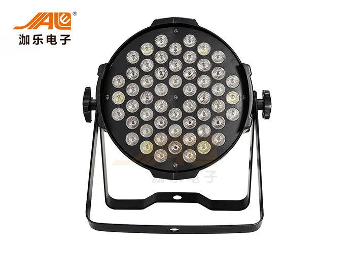 دیافراگم روشنایی بالا 54w RGB DJ par light، چراغ لامپ برای عروسی، برای نوار است