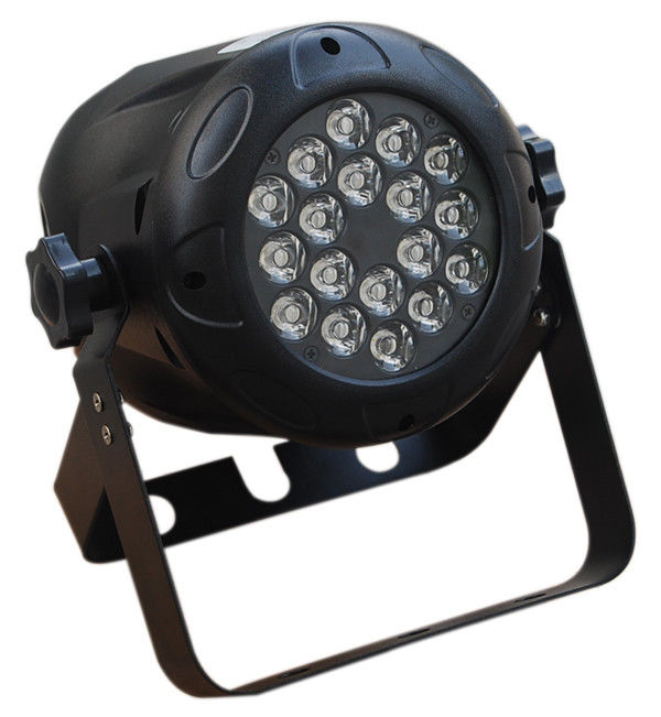 درب داخلی 18 x 3w پلاستیکی Led Par Light Dj / دیسکو فاکتور روشنایی مرحله روشنایی بالا