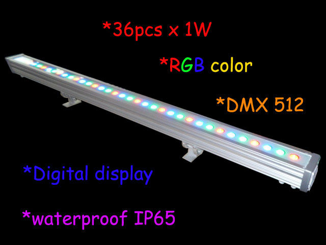 طول 1000mm طول 36pcs 3w Rgb در فضای باز رهبری دیوار نور ماشین ip65 / صحنه نور دکور