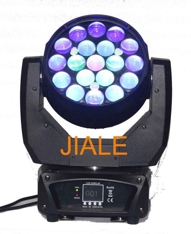 19 x 12w Rgbw Led Zoom DJ Led Stage Light / Moving Head Wash Light