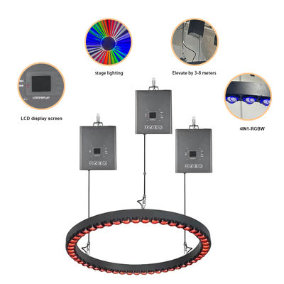 3m DMX Winch LED Kinetic Ball مثلث لوله بلند کردن توپ باز