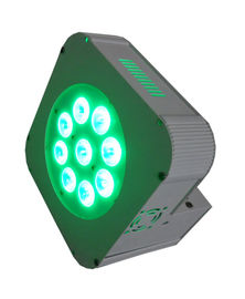 باتری بی سیم تمام رنگی بی سیم LED Par Cans 9pcs LED Flat Par Light